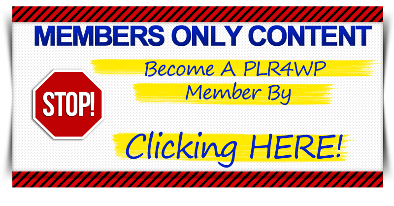 plr4wp Members Only image